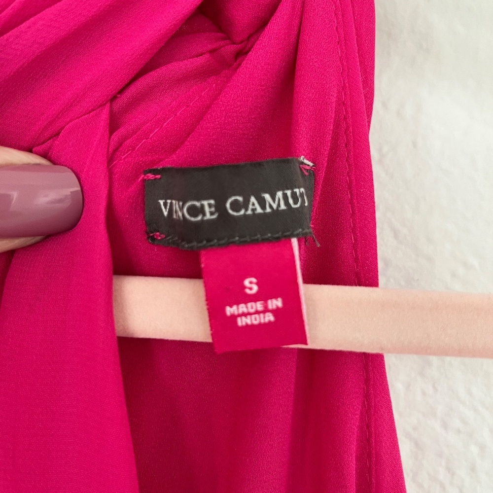 Vince Camuto Flowy, Wife Leg, Pink Jumpsuit, Size Small - Picture 6 of 7